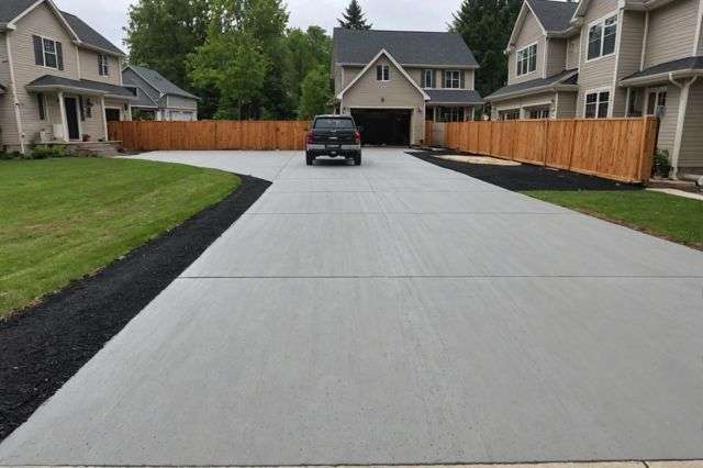 Concrete pathway and exterior concrete surface project