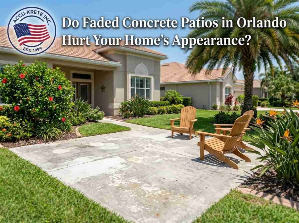 Do Faded Concrete Patios in Orlando Hurt Your Home's Appearance?