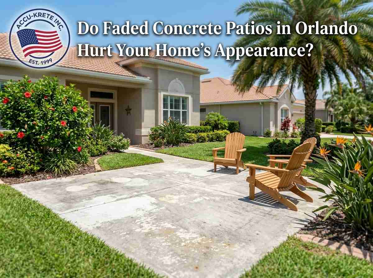 Do Faded Concrete Patios in Orlando Hurt Your Home's Appearance?