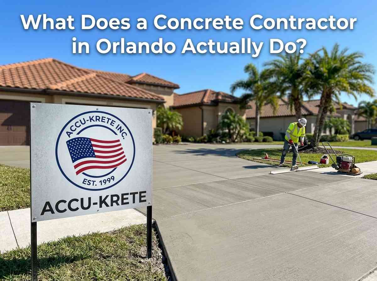 What Does a Concrete Contractor in Orlando Actually Do?