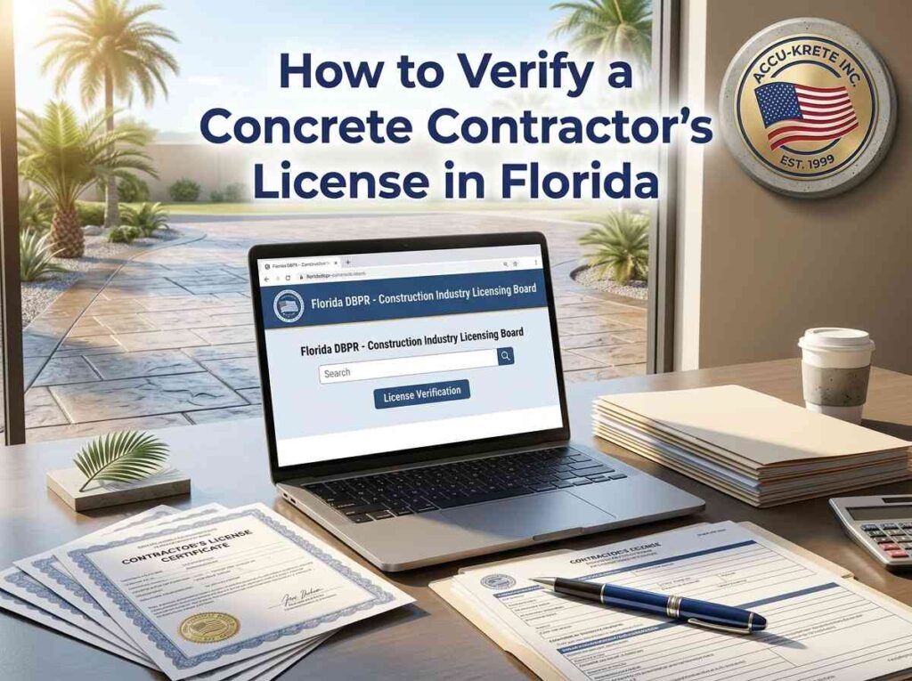 How to Verify a Concrete Contractor's License