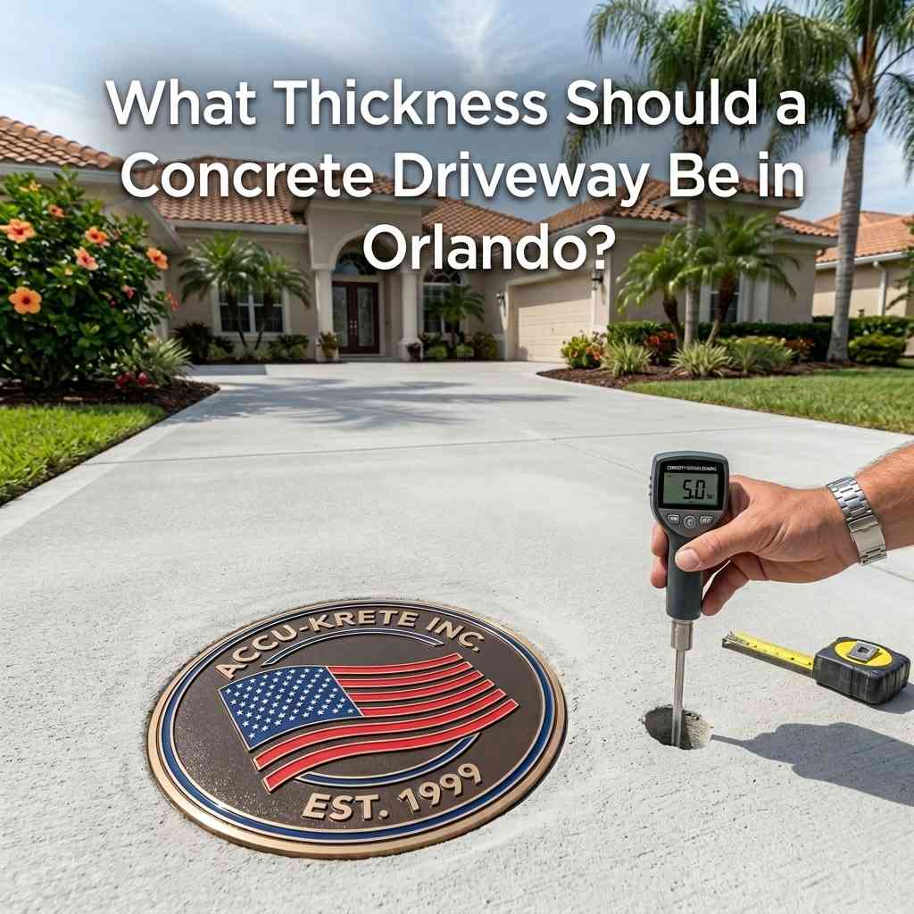 What Thickness Should a Concrete Driveway Be?
