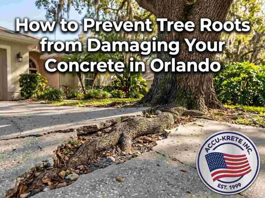How to Prevent Tree Roots from Damaging Your Concrete in Orlando