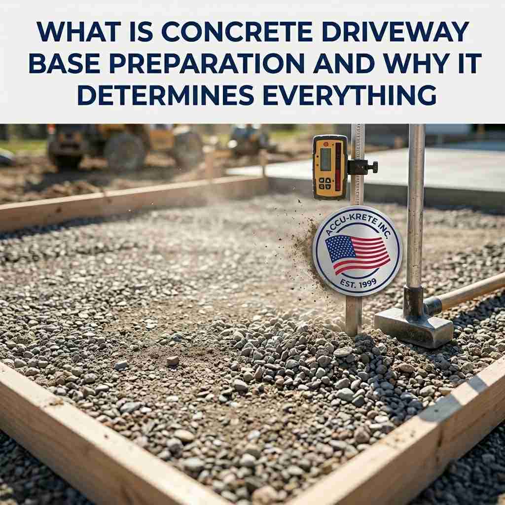 What Is Concrete Driveway Base Preparation and Why Does It Determine Everything