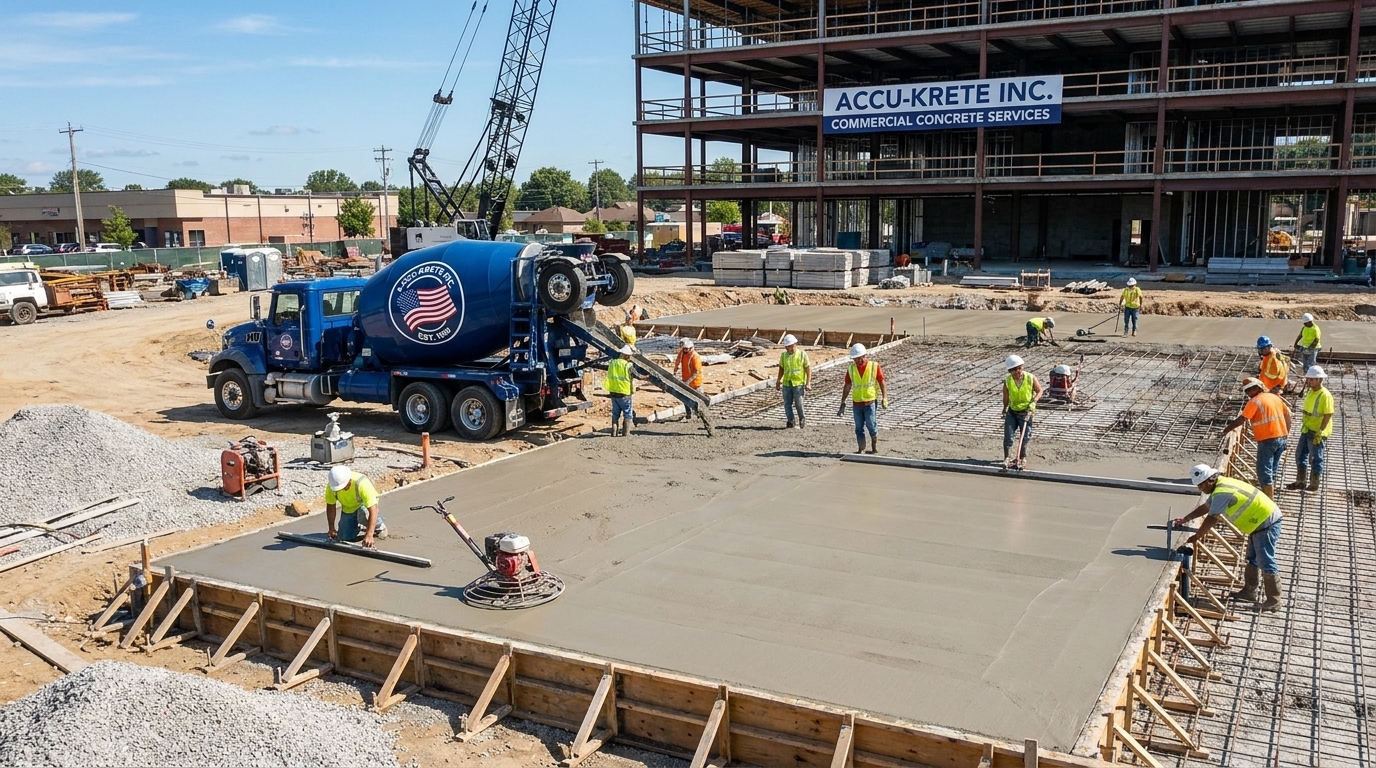 Commercial concrete services in Orlando FL by Accu-Krete