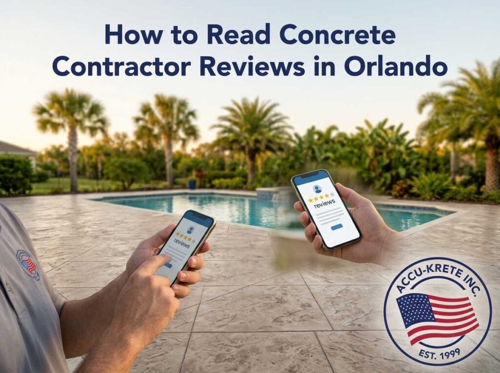 How to Read Concrete Contractor Reviews in Orlando