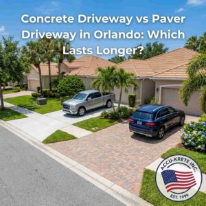 Concrete Driveway vs Paver Driveway in Orlando: Which Lasts Longer?