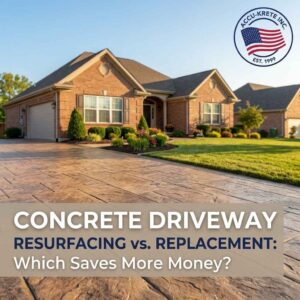 Concrete Driveway Resurfacing vs Replacement: Which Saves More Money?