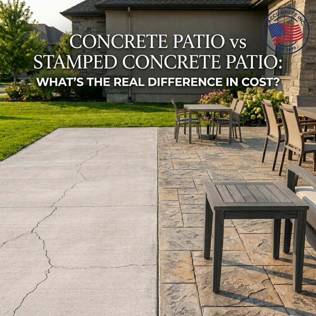 Concrete Patio vs Stamped Concrete Patio