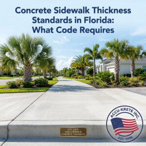 Concrete Sidewalk Thickness Standards