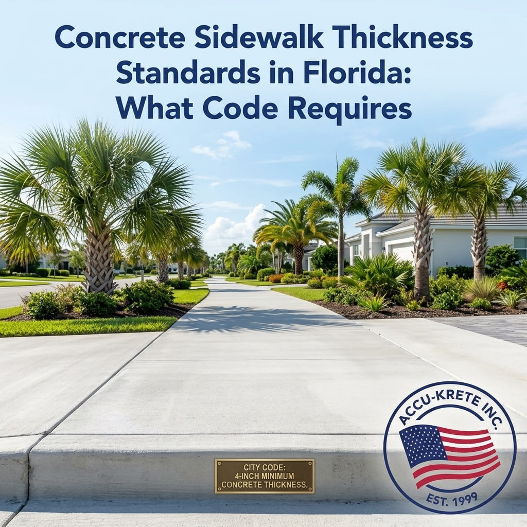 Concrete Sidewalk Thickness Standards