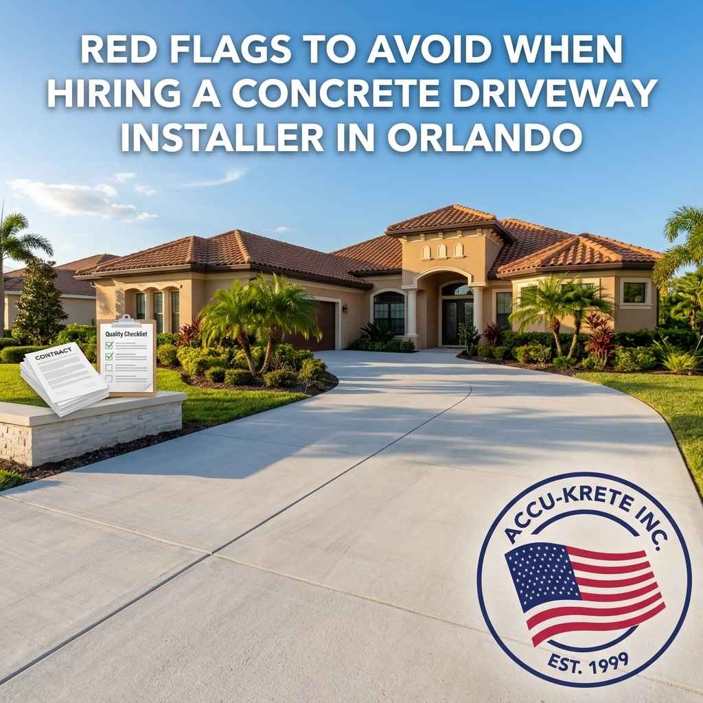 Red Flags to Avoid When Hiring a Concrete Driveway Installer
