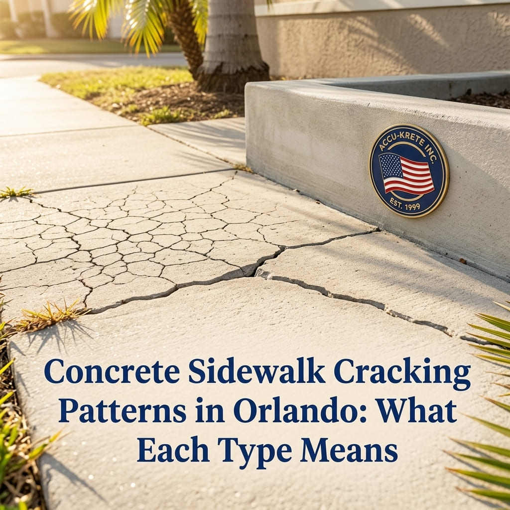 Concrete Sidewalk Cracking Patterns: What Each Type Means