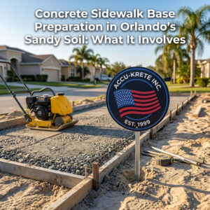 Concrete Sidewalk Base Preparation