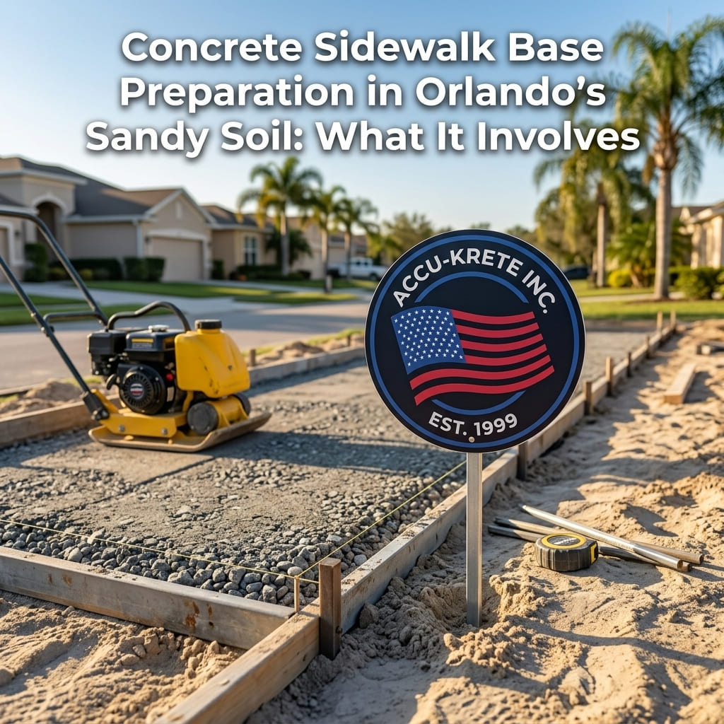 Concrete Sidewalk Base Preparation 