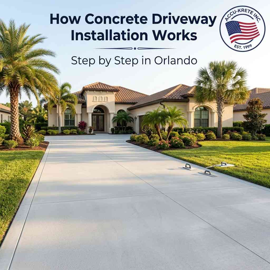 How Concrete Driveway Installation Works Step by Step in Orlando
