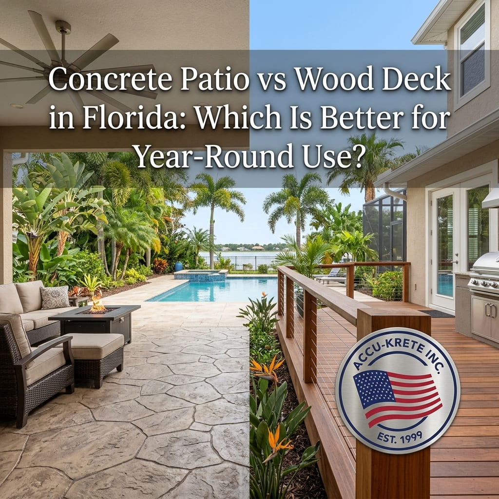 Concrete Patio vs. Wood Deck: Which Is the Better Choice for Your Home?