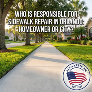 Who Is Responsible for Sidewalk Repair in Orlando: Homeowner or City?
