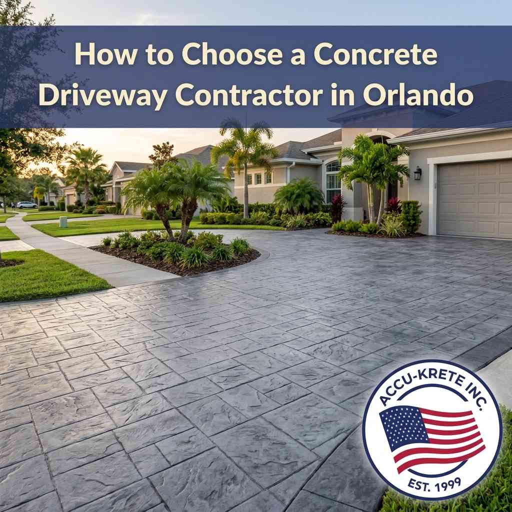 How to Choose a Concrete Driveway Contractor in Orlando