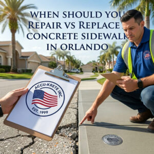 When Should You Repair vs Replace a Concrete Sidewalk?