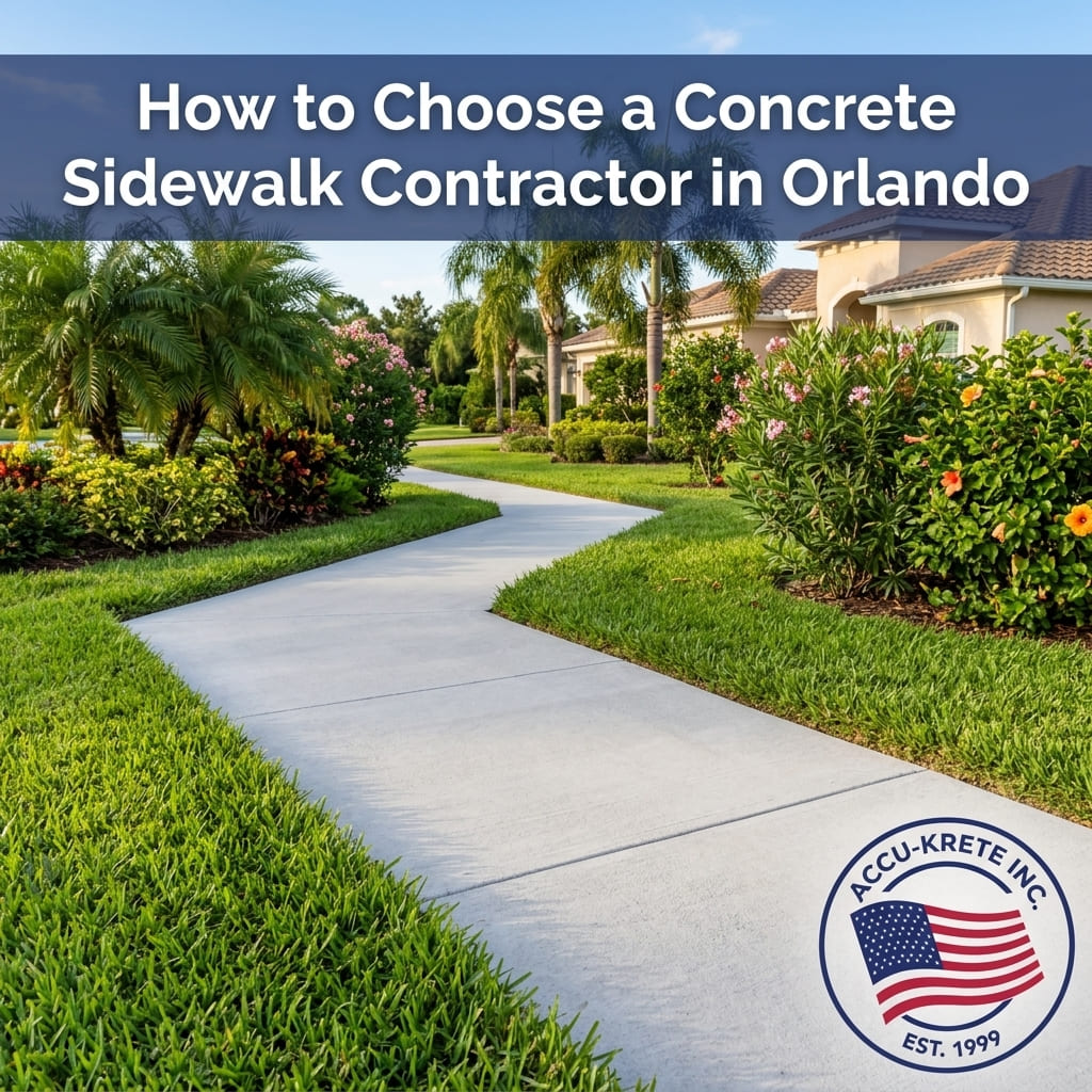 How to Choose a Concrete Sidewalk Contractor