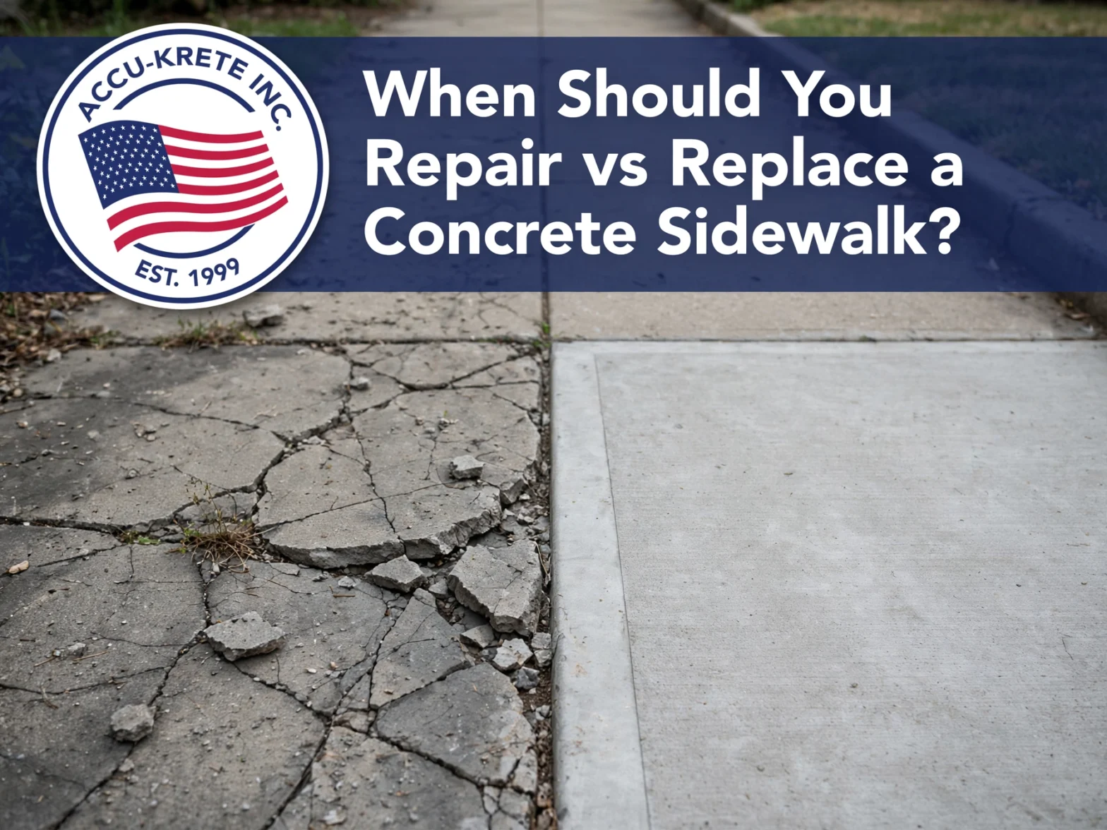 When Should You Repair vs Replace a Concrete Sidewalk