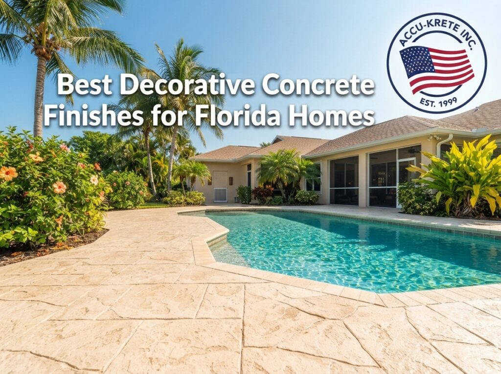Best Decorative Concrete Finishes for Florida Homes