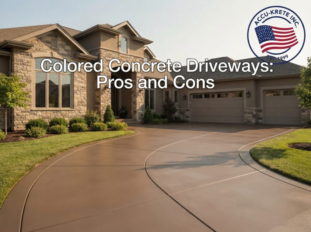Colored Concrete Driveways Pros and Cons