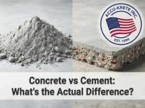 Concrete vs Cement What's the Actual Difference