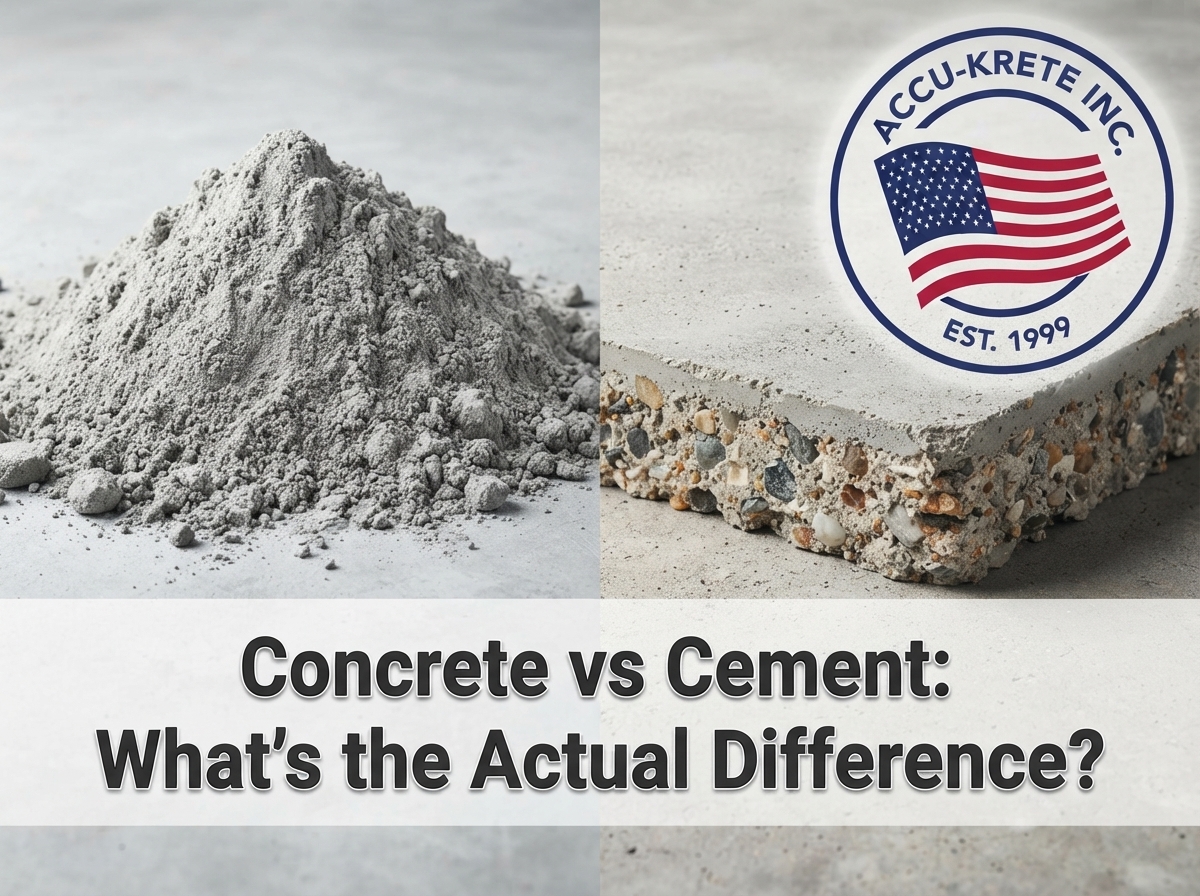 Concrete vs Cement What's the Actual Difference
