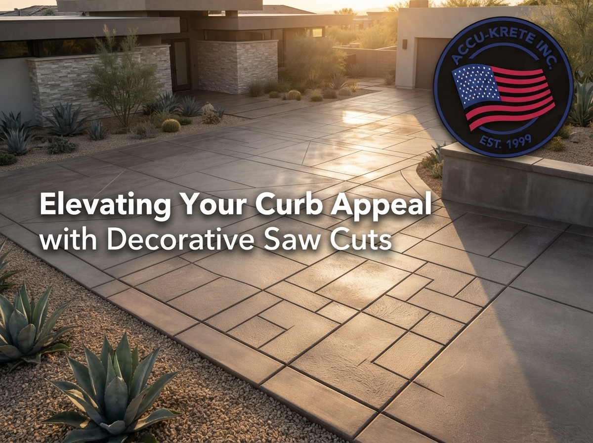 Elevating Your Curb Appeal with Decorative Saw Cuts