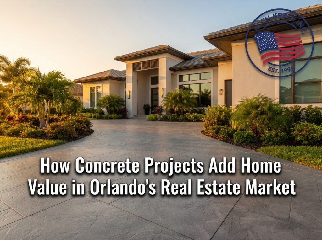 How Concrete Projects Add Home Value in Orlando's Real Estate Market