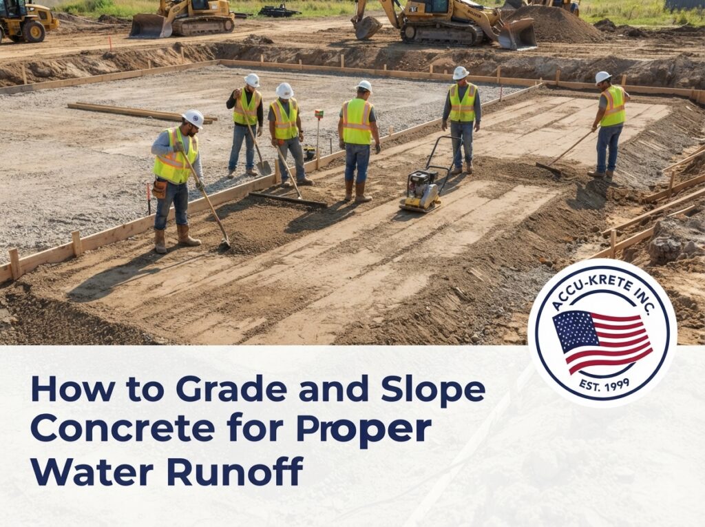 How to Grade and Slope Concrete for Proper Water Runoff