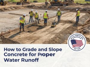 How to Grade and Slope Concrete for Proper Water Runoff