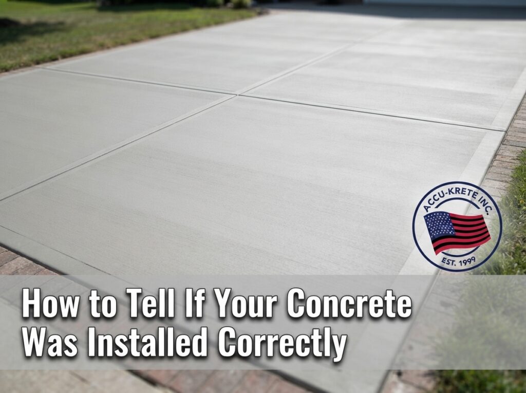 How to Tell If Your Concrete Was Installed Correctly