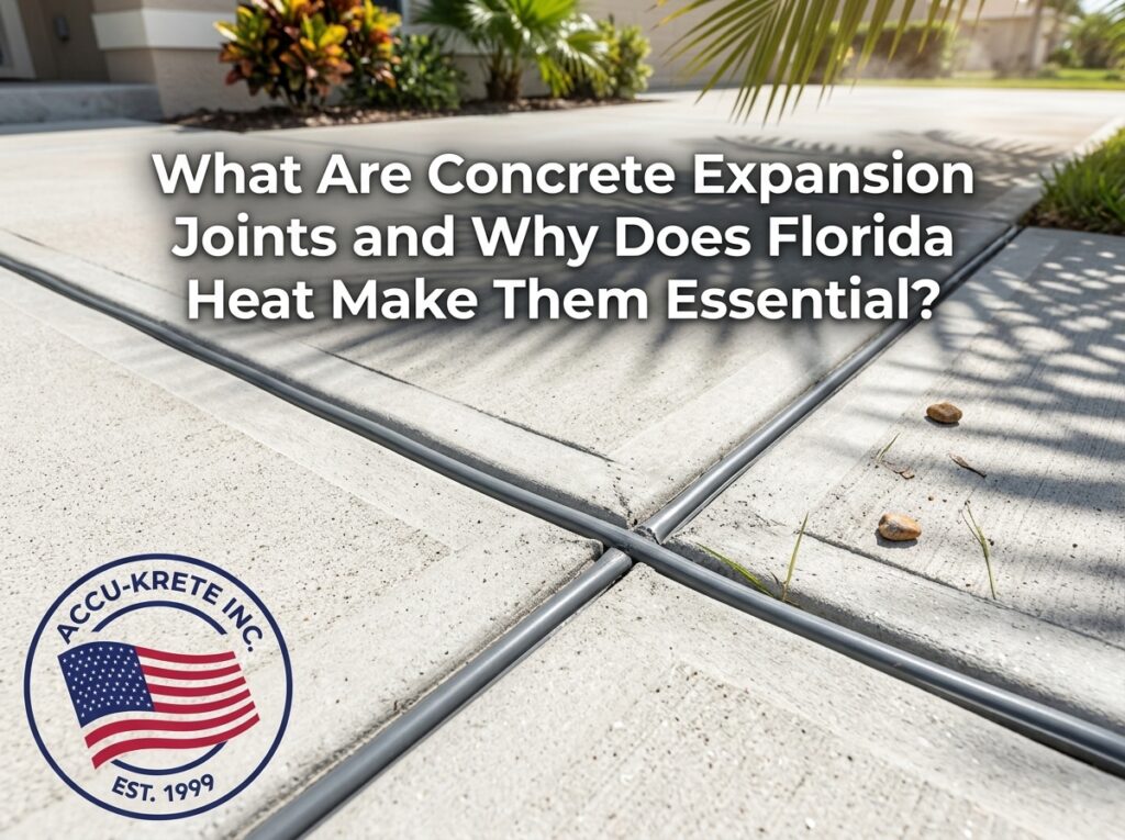 What Are Concrete Expansion Joints and Why Does Florida Heat Make Them Essential