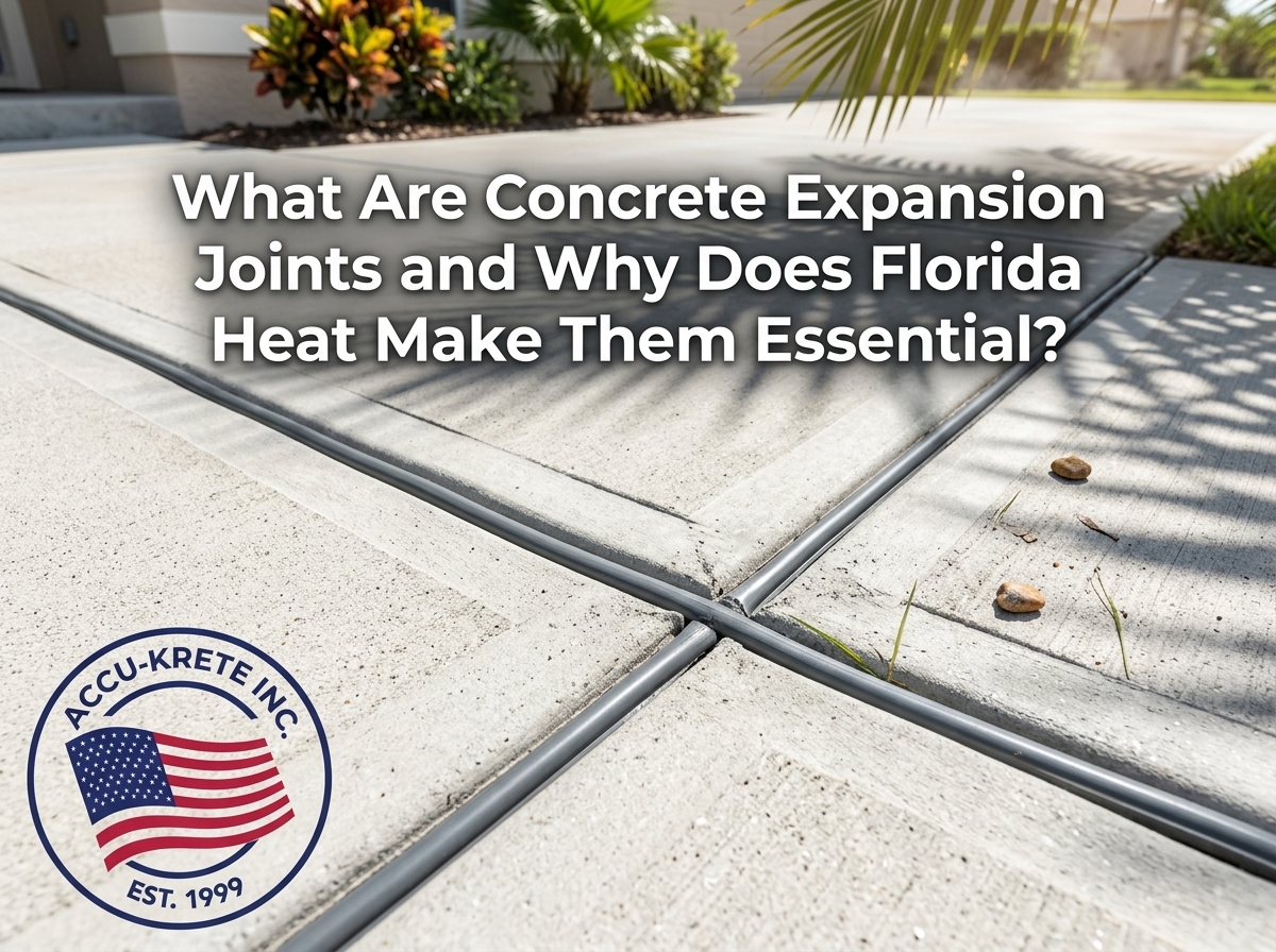 What Are Concrete Expansion Joints and Why Does Florida Heat Make Them Essential