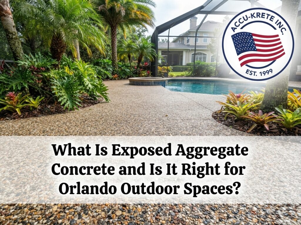 What Is Exposed Aggregate Concrete and Is It Right for Orlando Outdoor Spaces