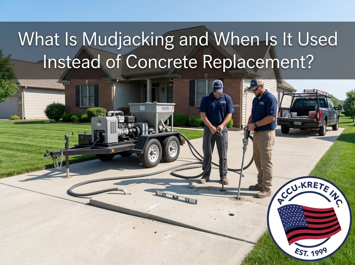 What Is Mudjacking and When Is It Used Instead of Concrete Replacement