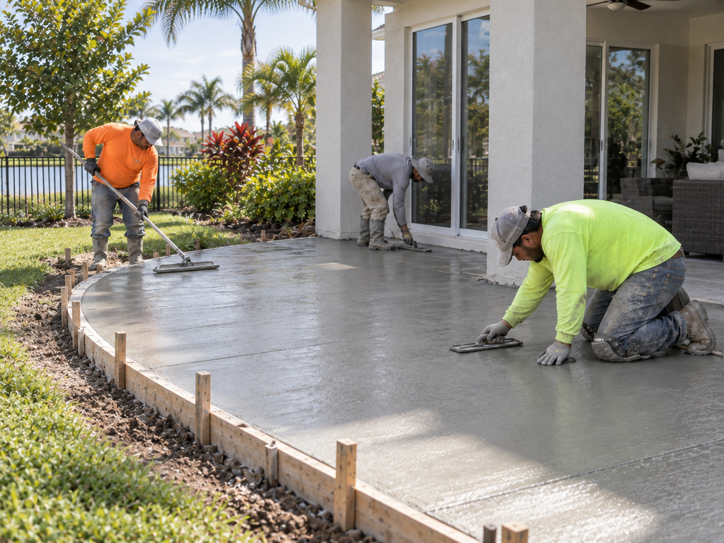 Home Concrete Driveway Orlando FL Residential driveway concrete at an Orlando property