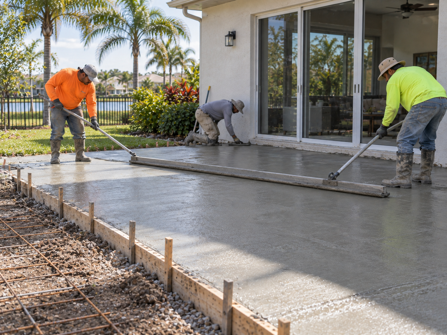 Residential Concrete Slab Orlando FL Residential concrete slab at an Orlando property