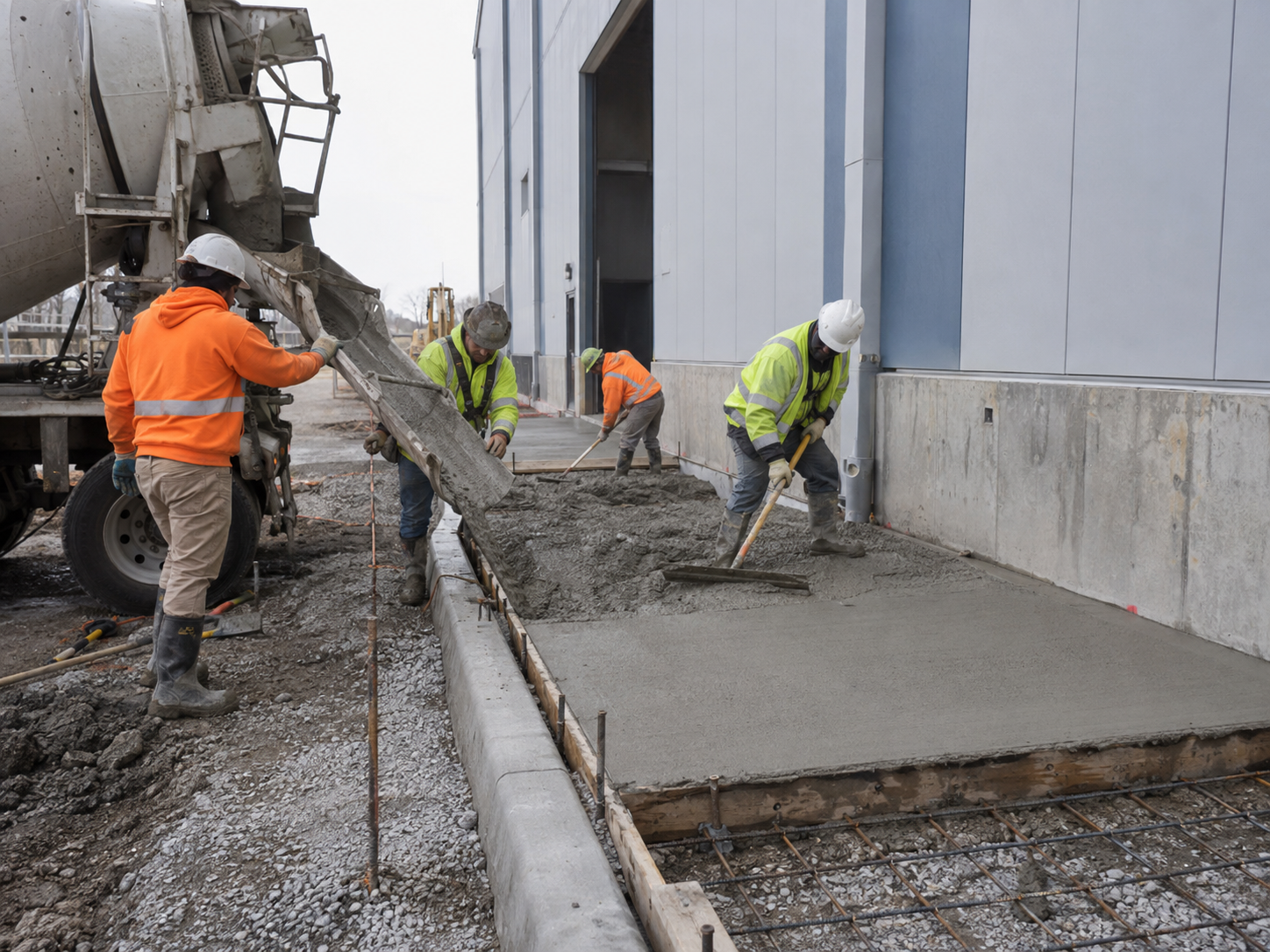 Commercial entry walkway concrete example serving a business entrance in Orlando Florida